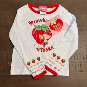 Strawberry Shortcake White and Red Long Sleeve Shirt